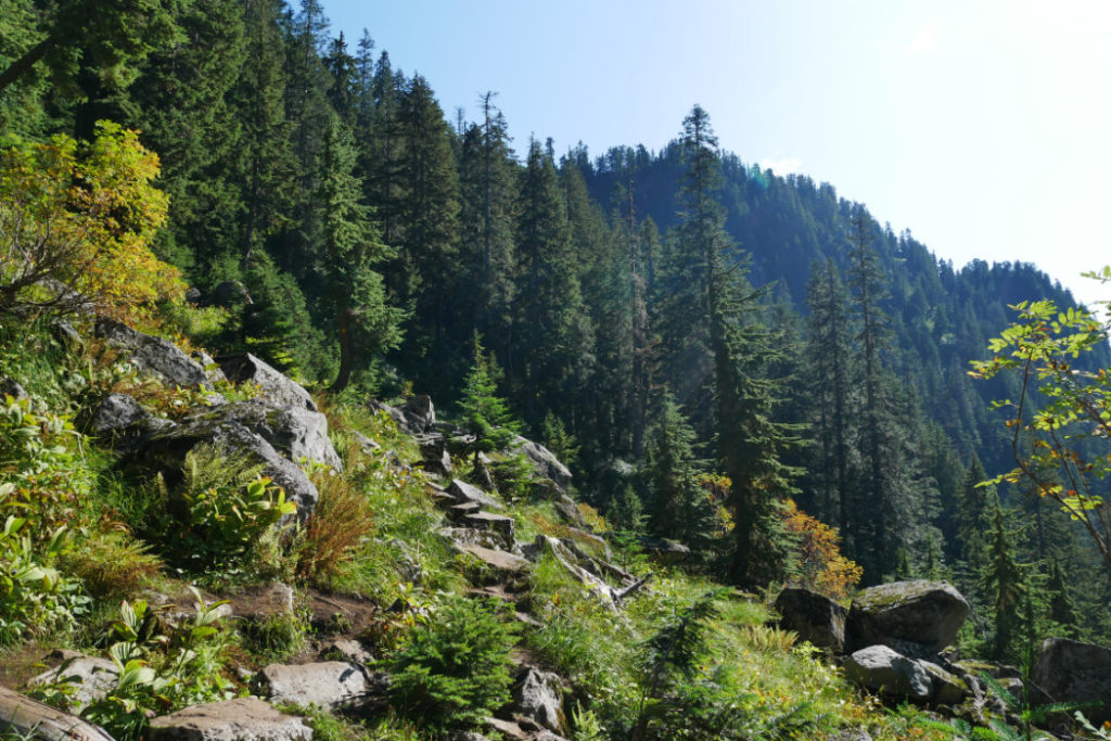 Low point of Crown Pass again