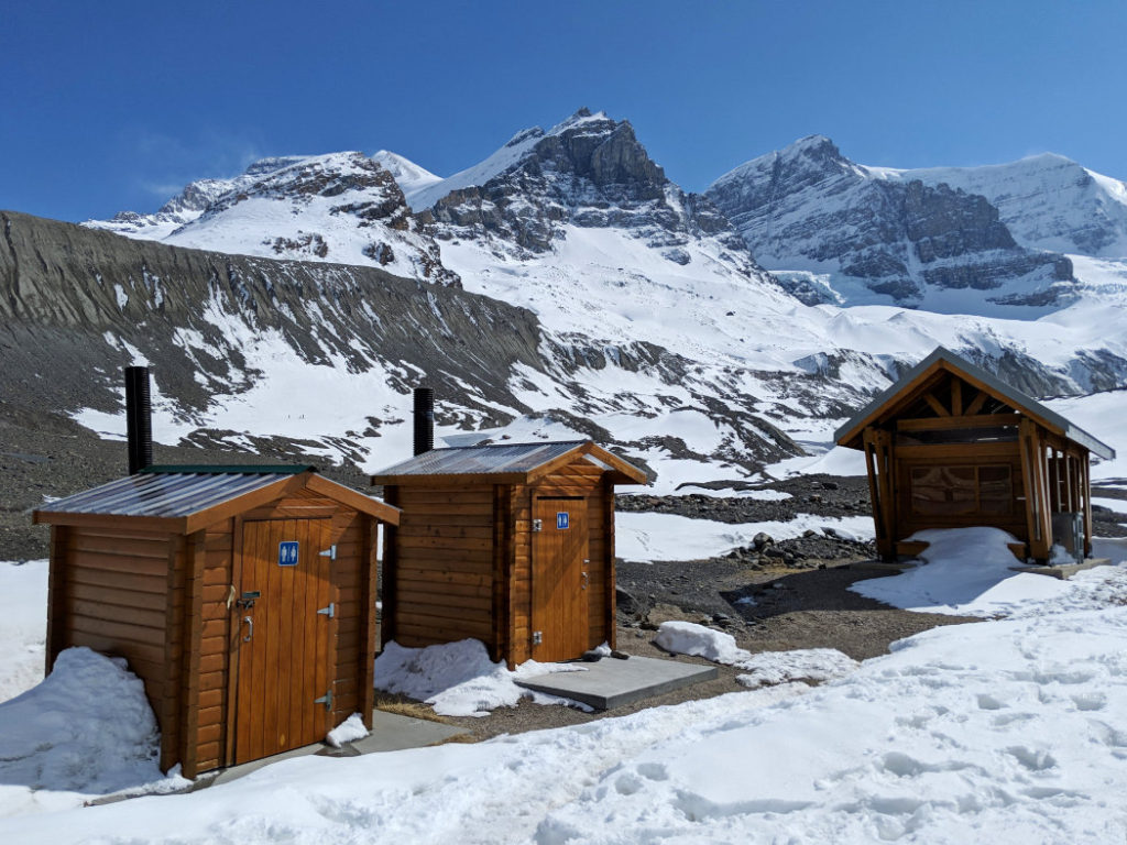 Toe of Athabasca Glacier loo