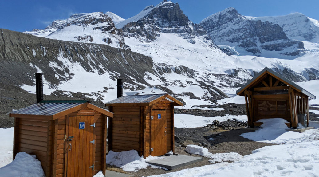 Toe of Athabasca Glacier loo