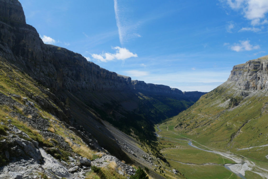 View back down the Ordesa Canyon