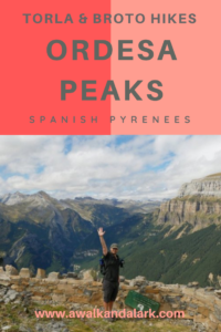 Ordesa Peaks on the second half of our loop around this area