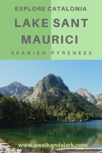 Lake Sant Maurici in Aigüestortes i Estany de Sant Maurici National Park