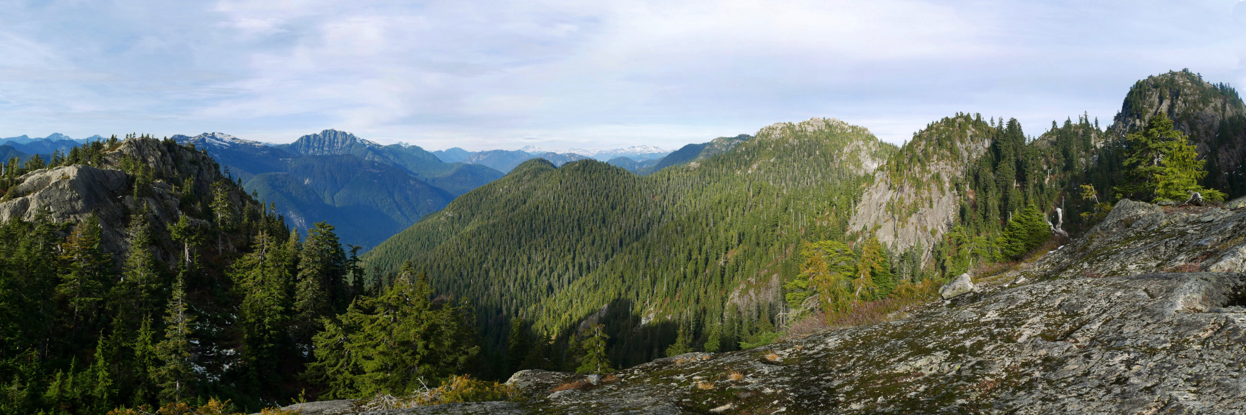 Panorama Mount Elsay from Seymour