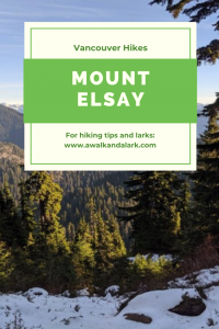 Mount Elsay - A great hike near Vancouver