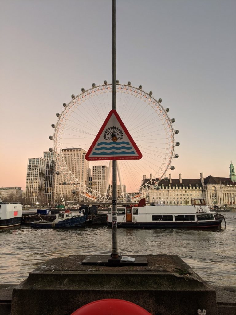 The Millennium Wheel from the North side of the Thames