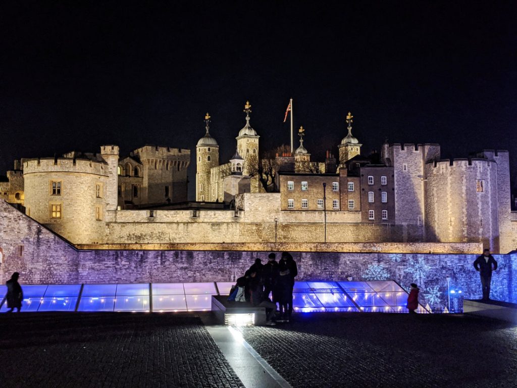 Tower of London lit up