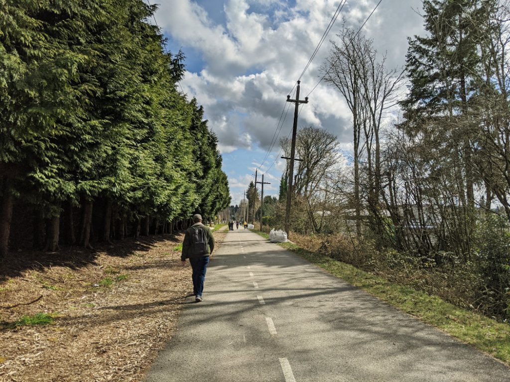 The Arbutus Greenway near King Edward Avenue