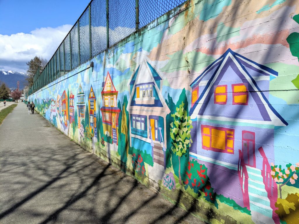Vancouver houses mural