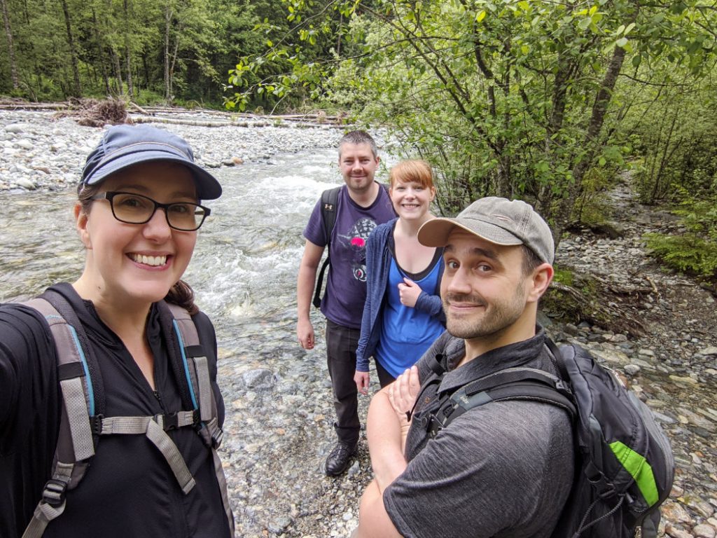 Our Hiking group for the day. Emily, Chris, Marc and I