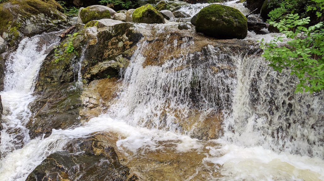 Some rapids just above the falls