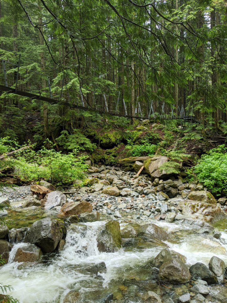 The Norvan Creek Suspension Bridge
