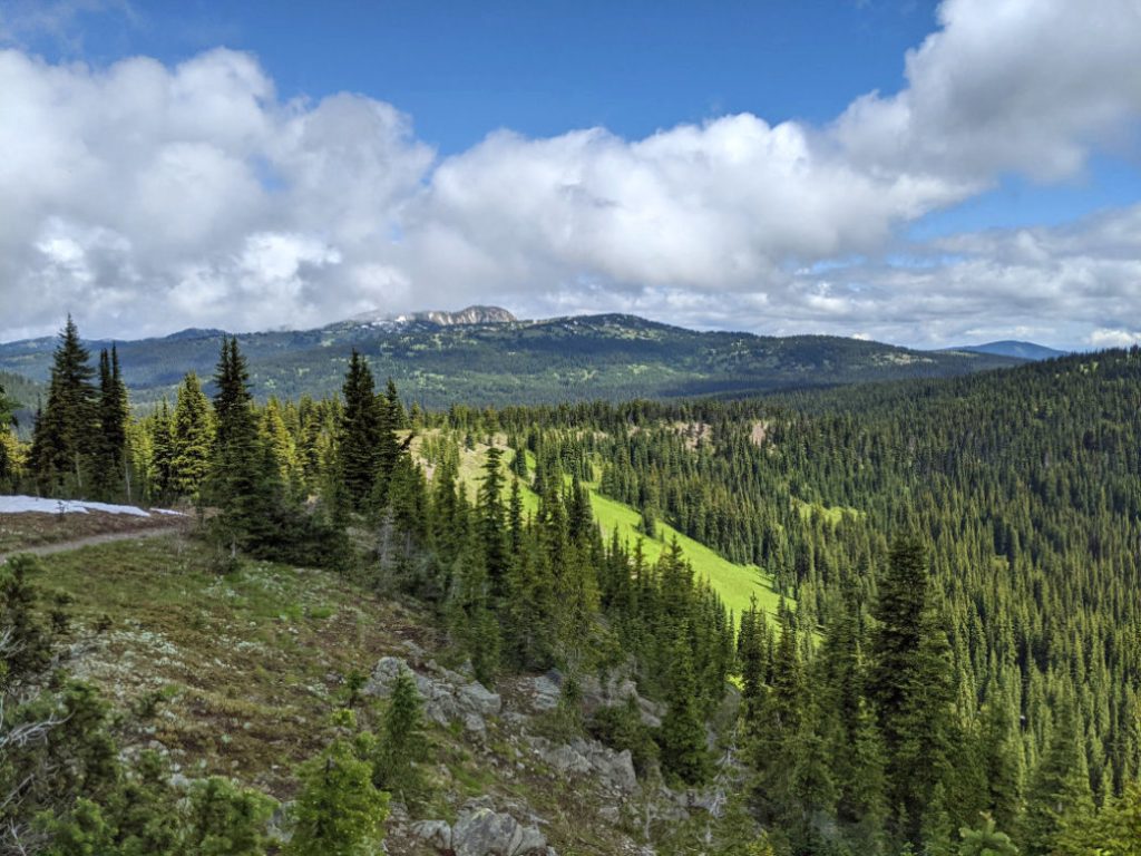 That rocky mountain is where we're heading - Three Brothers Mountain