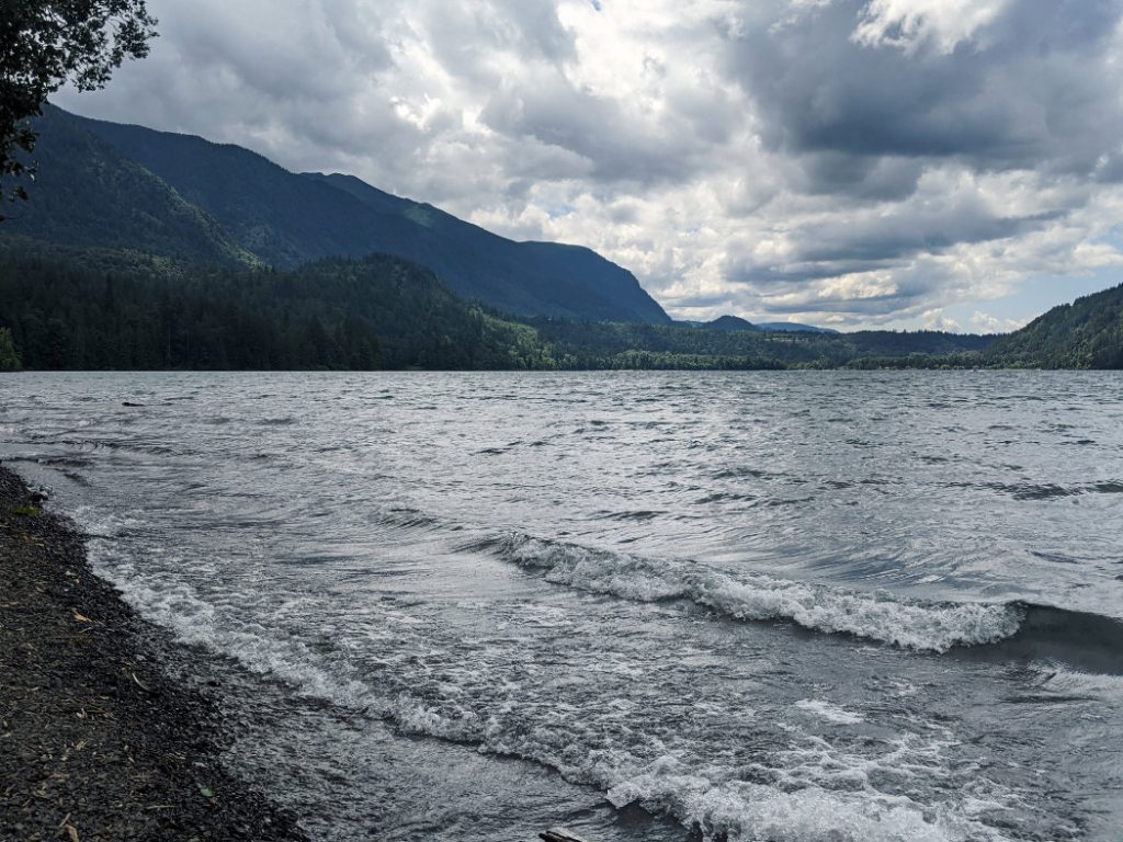 Cultus Lake looking moody