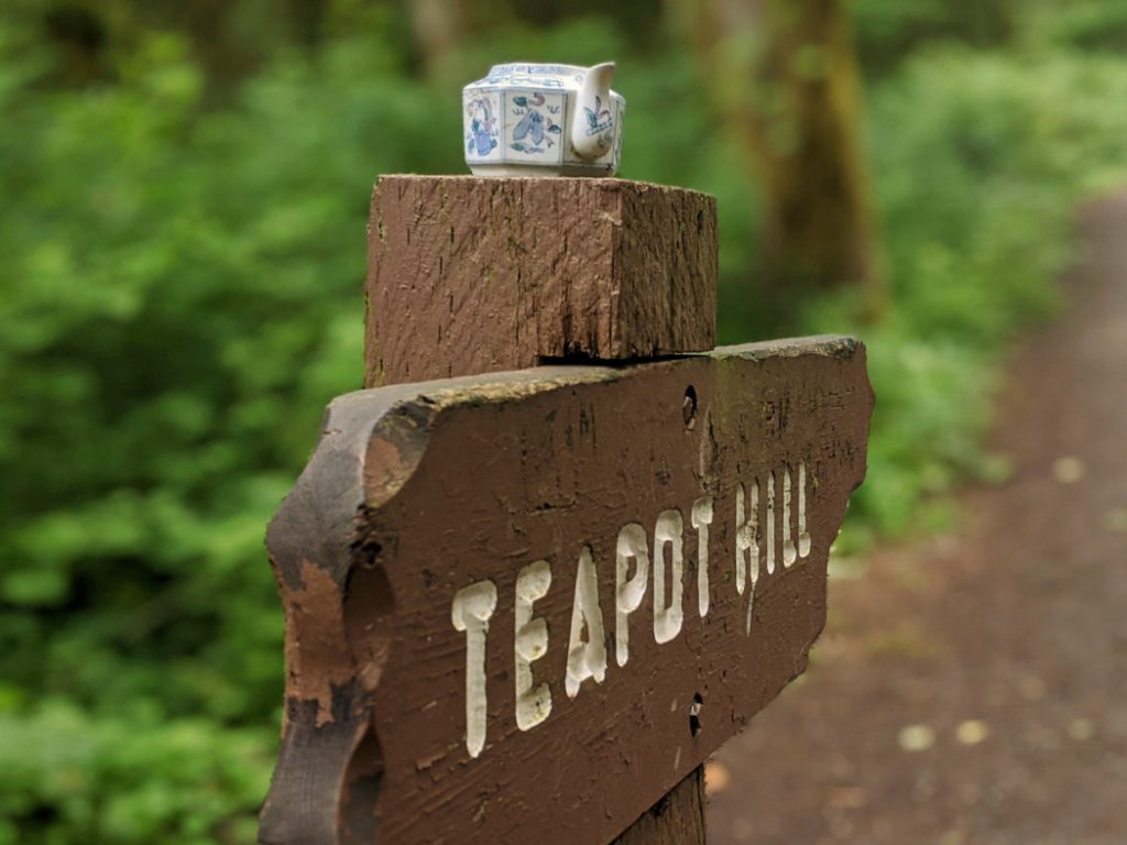 Teapot Hill sign