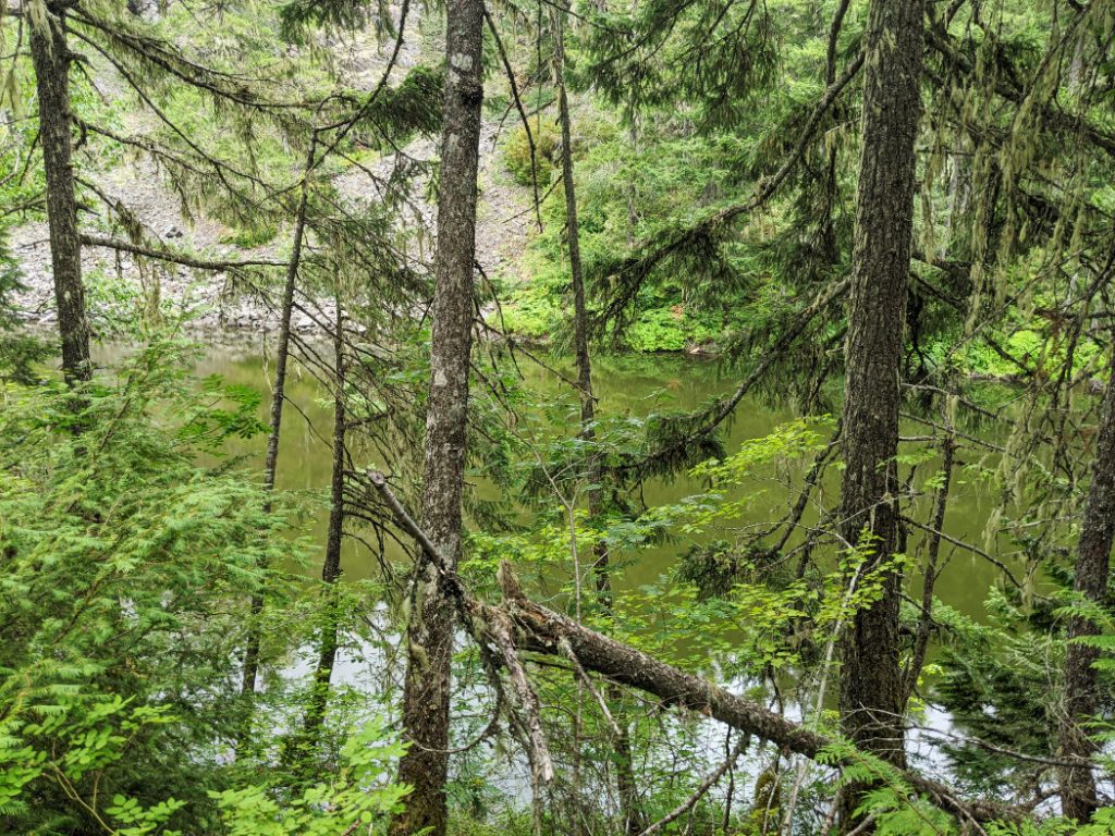 There are several lakes along the Tikwalus trail