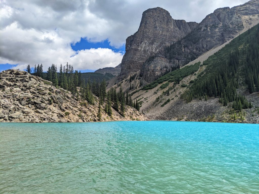 Moraine Lake looking back to the Tower of Babel