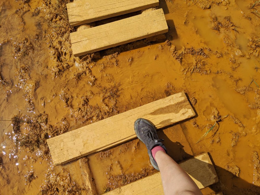 Crossing the ochre beds