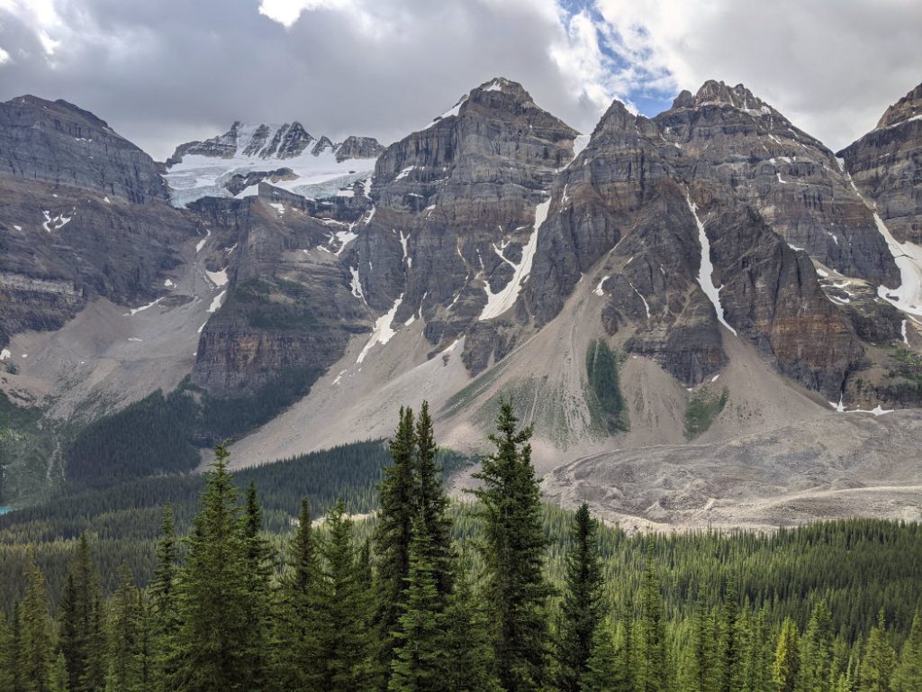 Epic views of the Ten Peaks - Mount Babel, Mount Fay, Mount Bowen, Tonsa Peak (Mount Little is hiding behind)