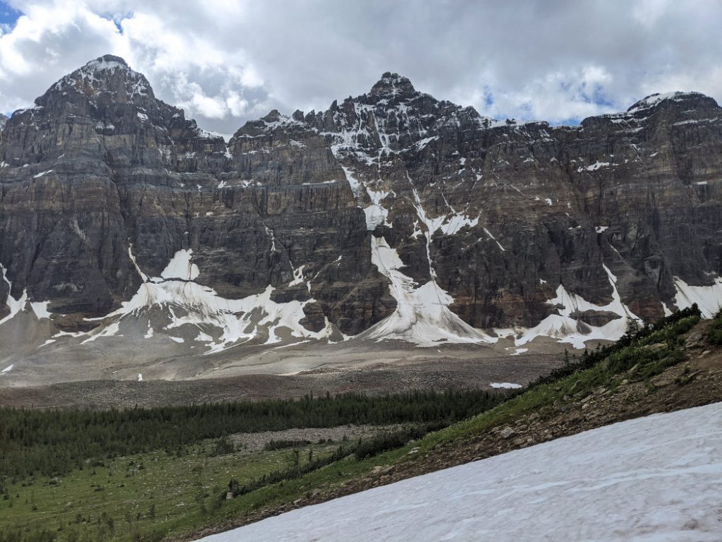 Valley of the Ten Peaks - Mount Tuzo, Deltaform Mountain and Neptuak Mountain