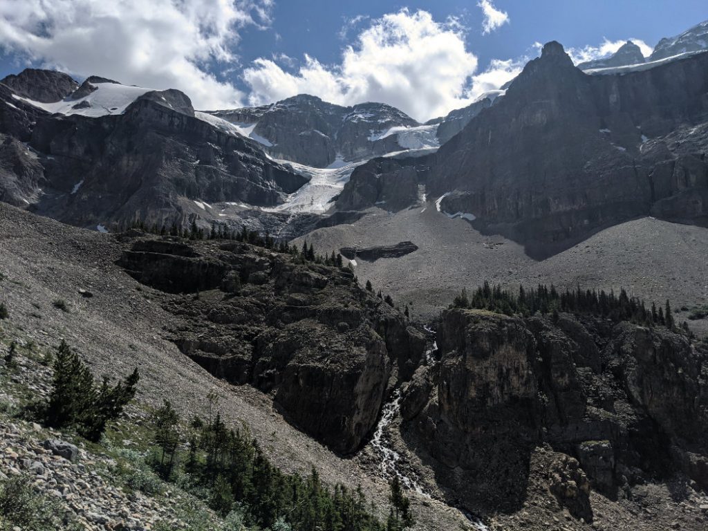 Stunning views up to the Stanley Glacier