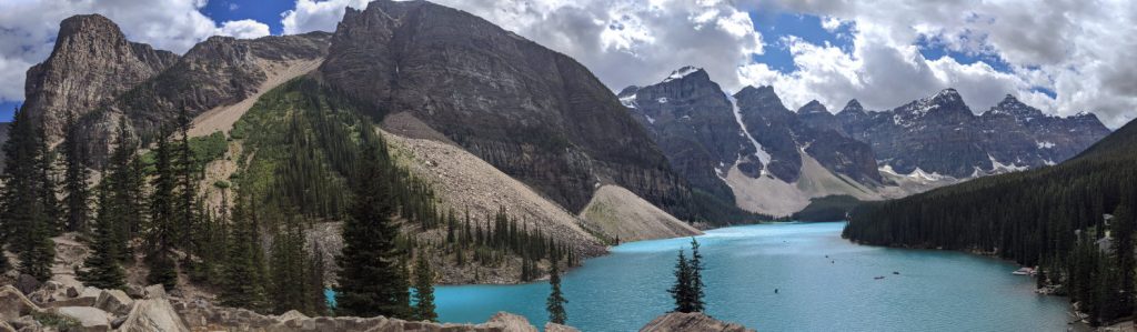 Views from the Rock Pile to Moraine Lake and the Valley of the Ten Peaks