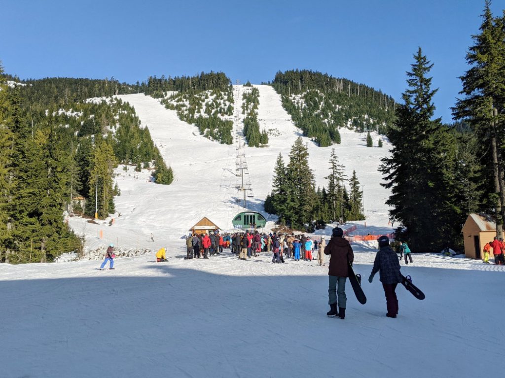 Cypress Mountain early in the season