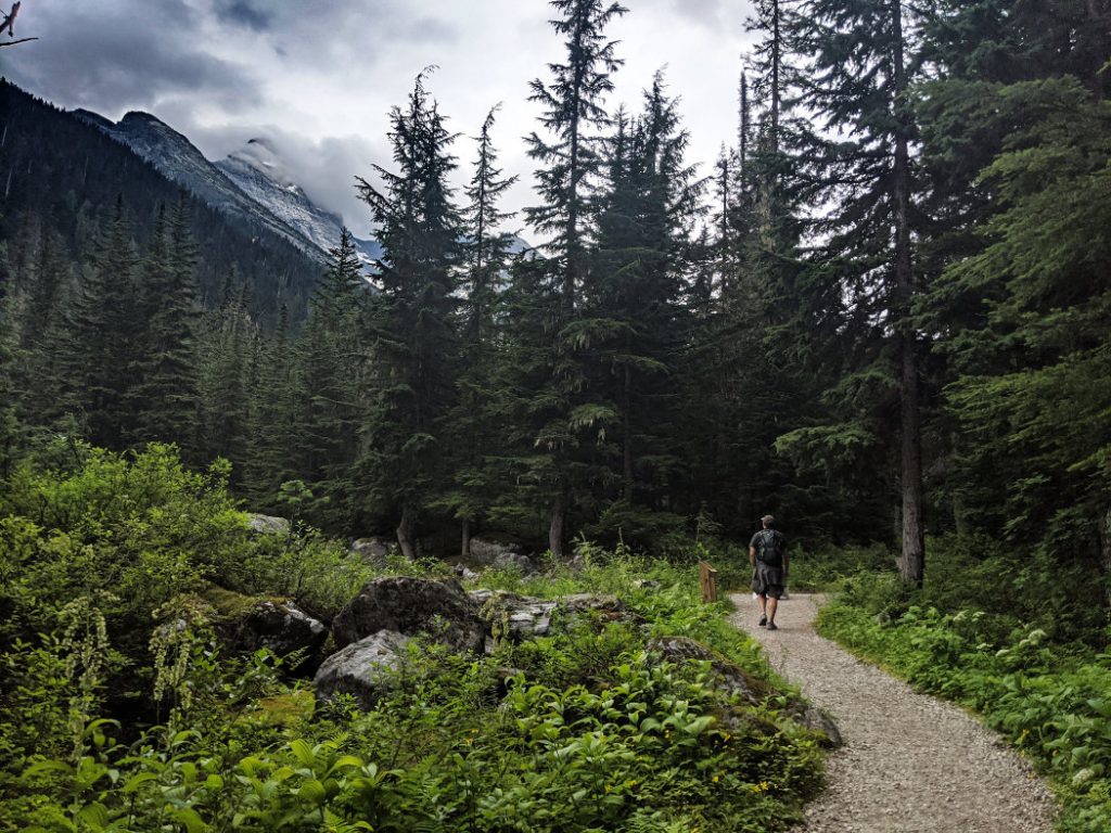 Leaving the main camping area