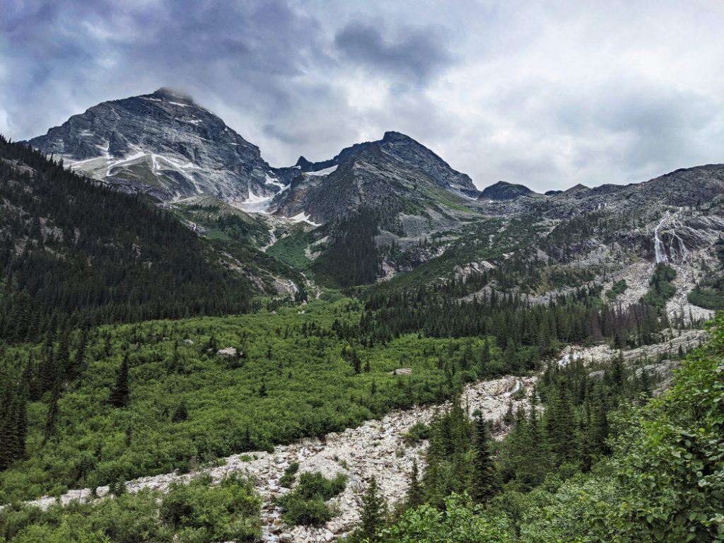 Mount Sir Donald and Terminal Peak by Illecillewaet River