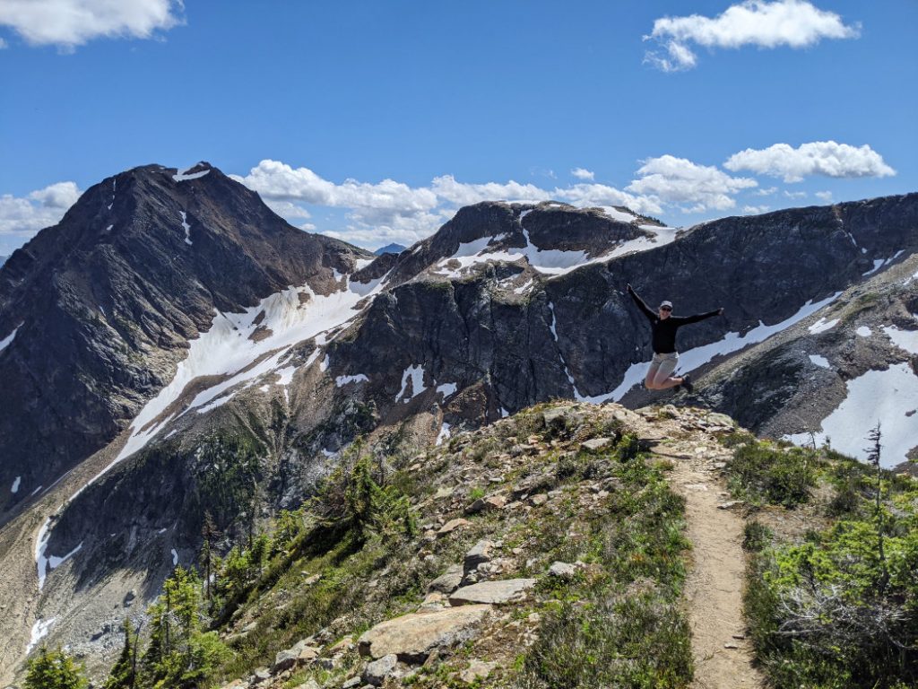 Mini peak above the trail