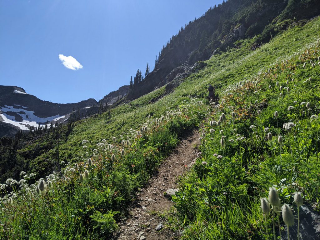 Heading up from Jade Lakes