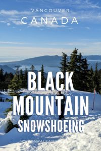 Great place for snowshoeing near Vancouver - Black Mountain