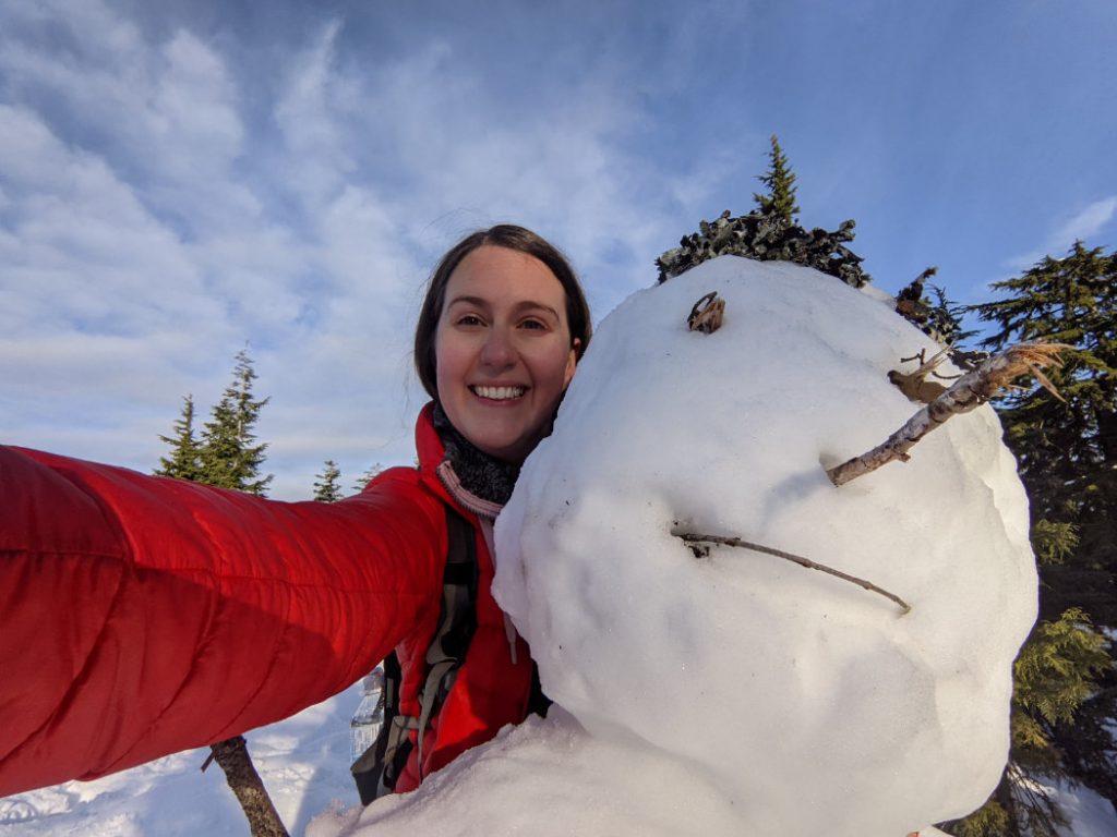 Snowman on Dog Mountain