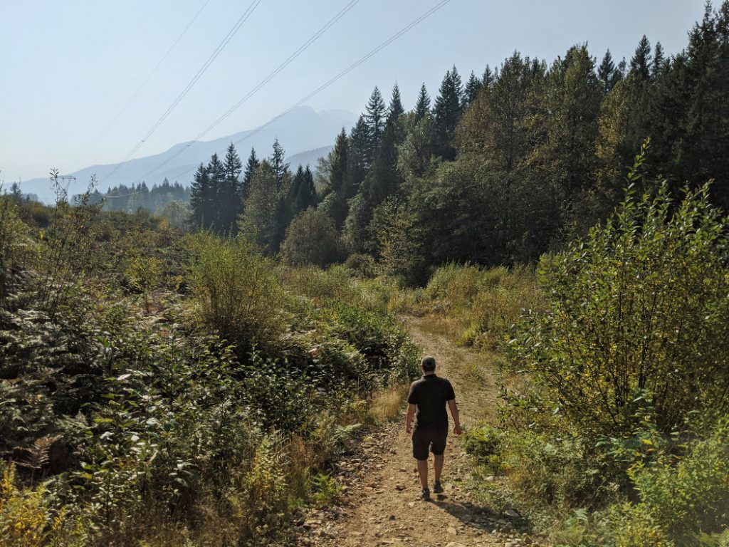 Marc on the trail to Shadow Lake