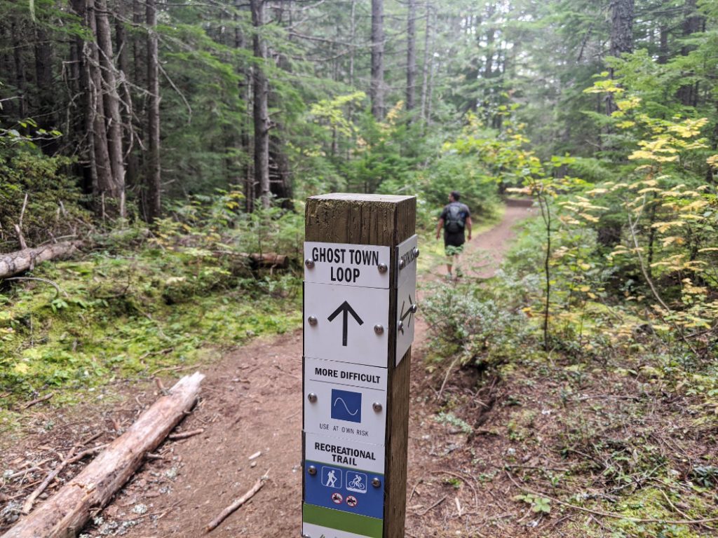 Ghost Town Loop sign