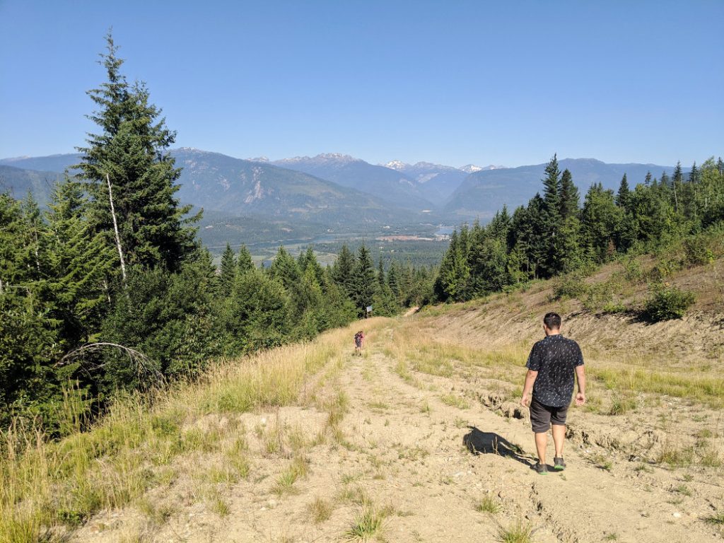 Heading down to the Pipe Coaster