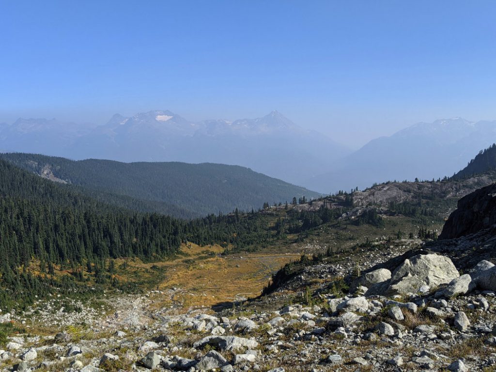 Looking back - Wedge Mountain