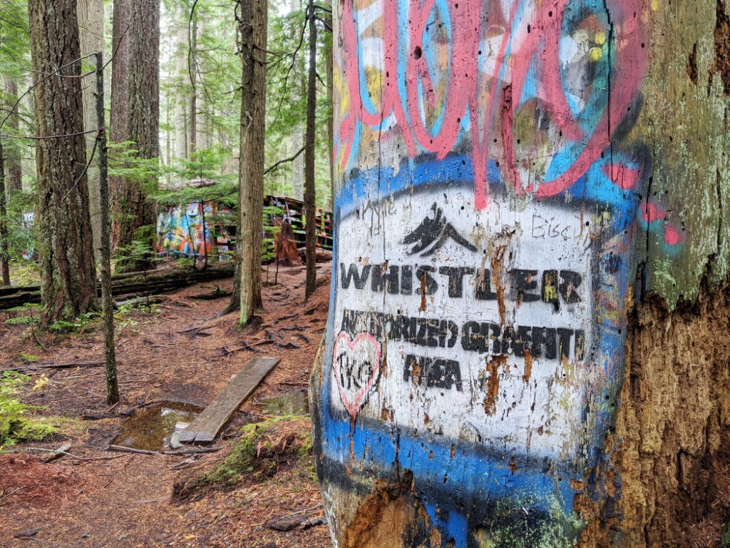 Whistler authorized graffiti area