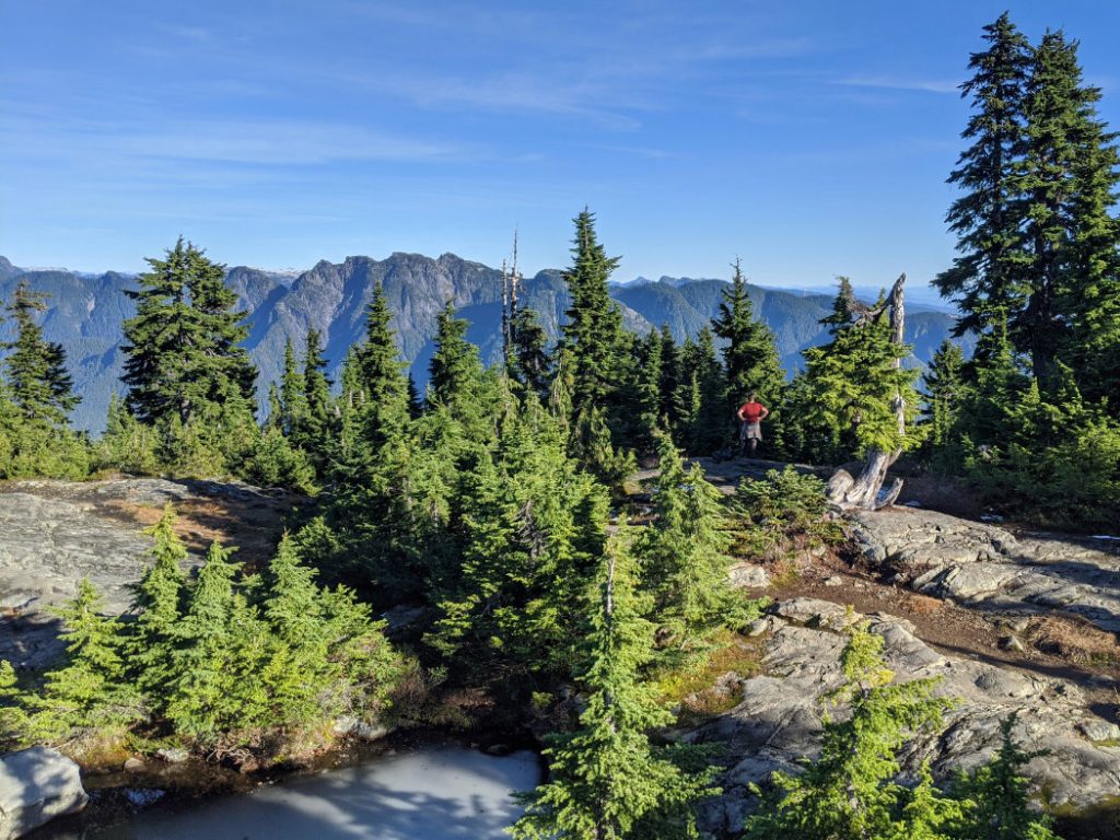 North Shore Mountain views on Hollyburn Mountain