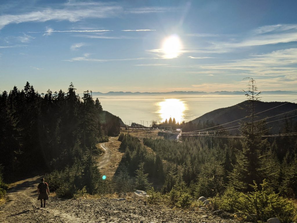 Views down to the Georgia Straight