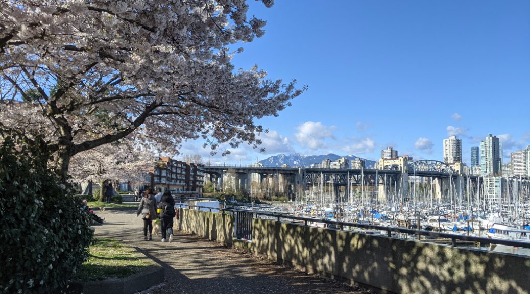 Creekside Park along the Vancouver Sea Wall