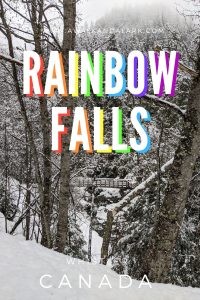 Rainbow Falls in Whistler - A short family friendly hike or snowshoe