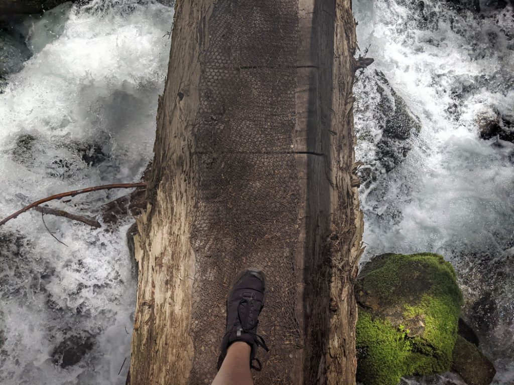 Don't look down into Eaton Creek