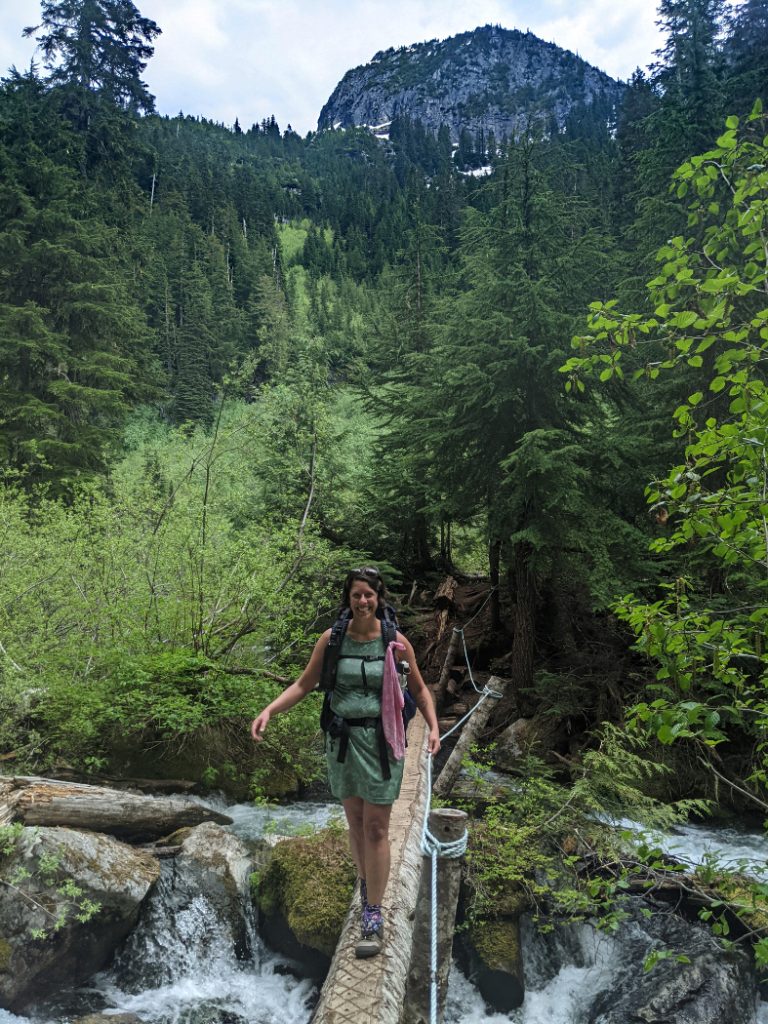 Mountain views and creek crossings