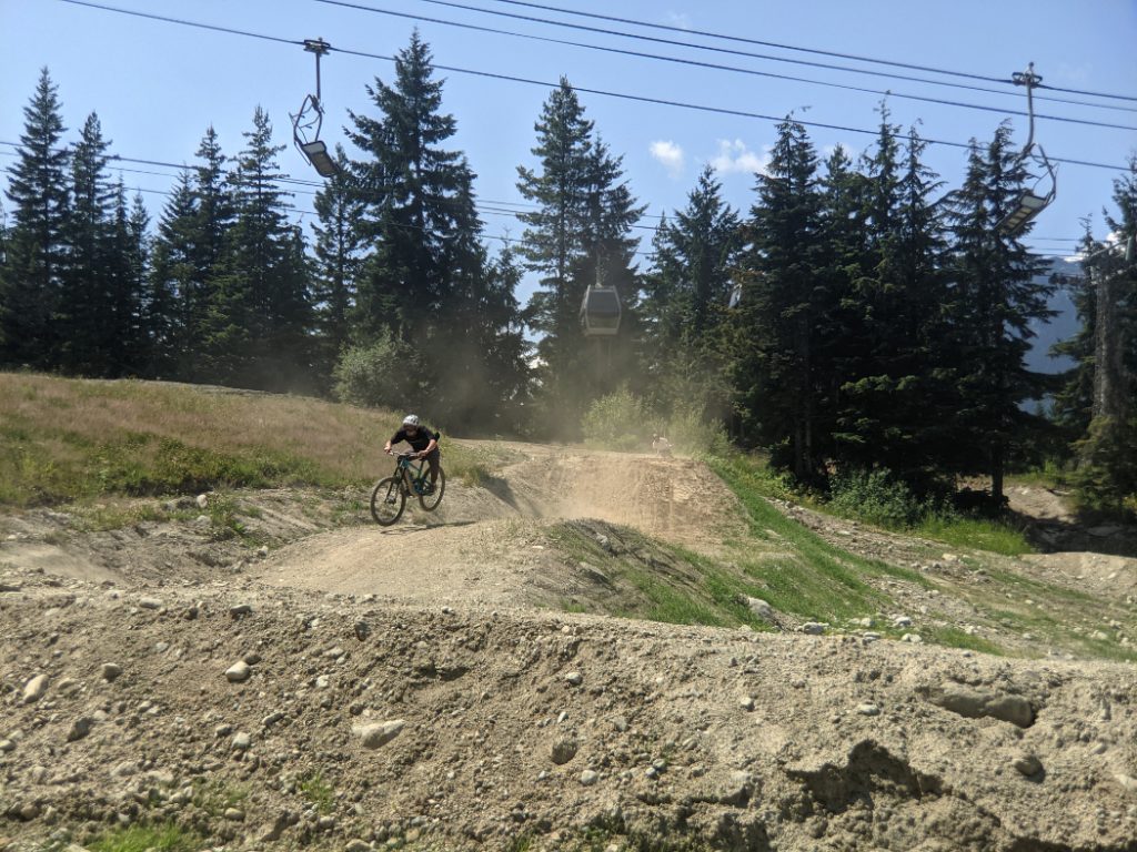 Dusty Whistler bike trails