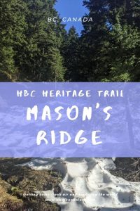 HBC Heritage trail to Mason's Ridge in the springtime