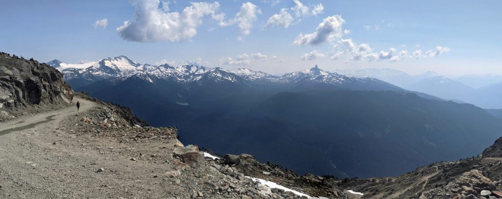 Views from Whistler Peak, including Black Tusk
