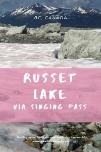 Russet Lake via Singing Pass - the free route