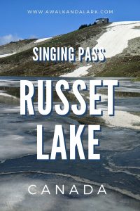 Russet Lake via Singing Pass - the free route