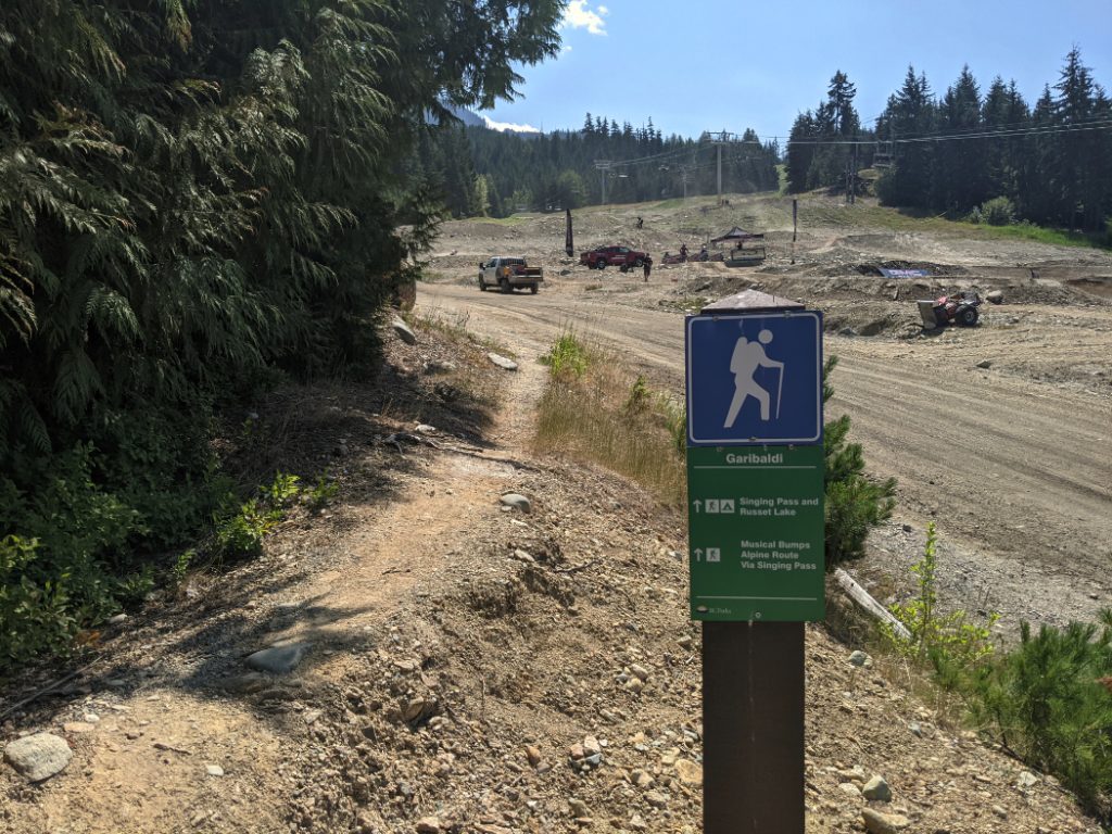 Start of Singing Pass trail