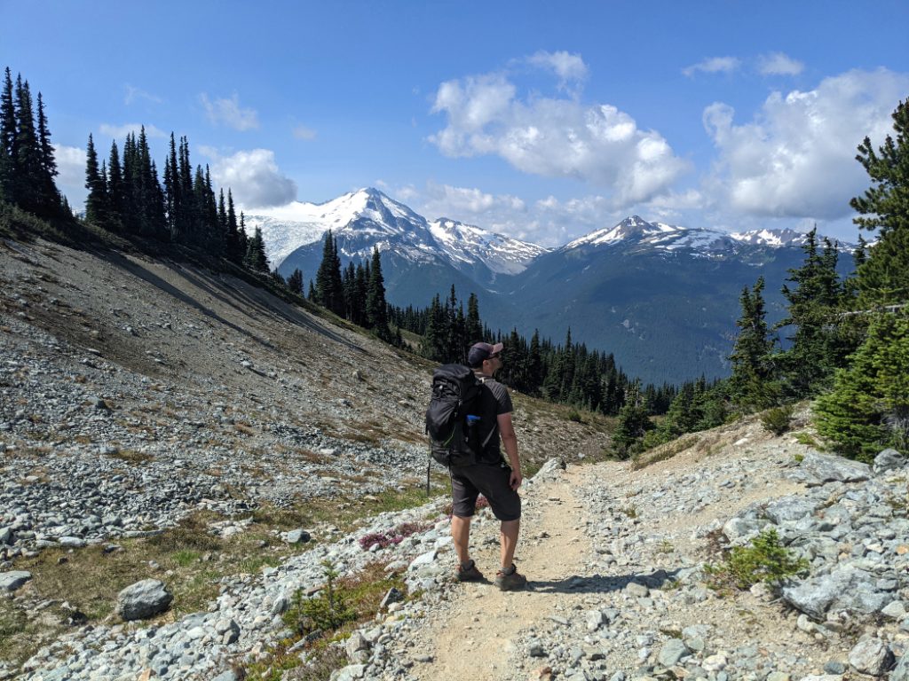 Starting our descent to Singing Pass